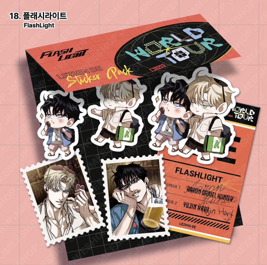 [ORDER] WORLD TOUR LIVE STICKER PACK ﻿﻿﻿﻿FlashLight