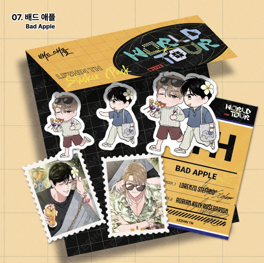 [ORDER] WORLD TOUR LIVE STICKER PACK ﻿﻿﻿﻿Bad Apple