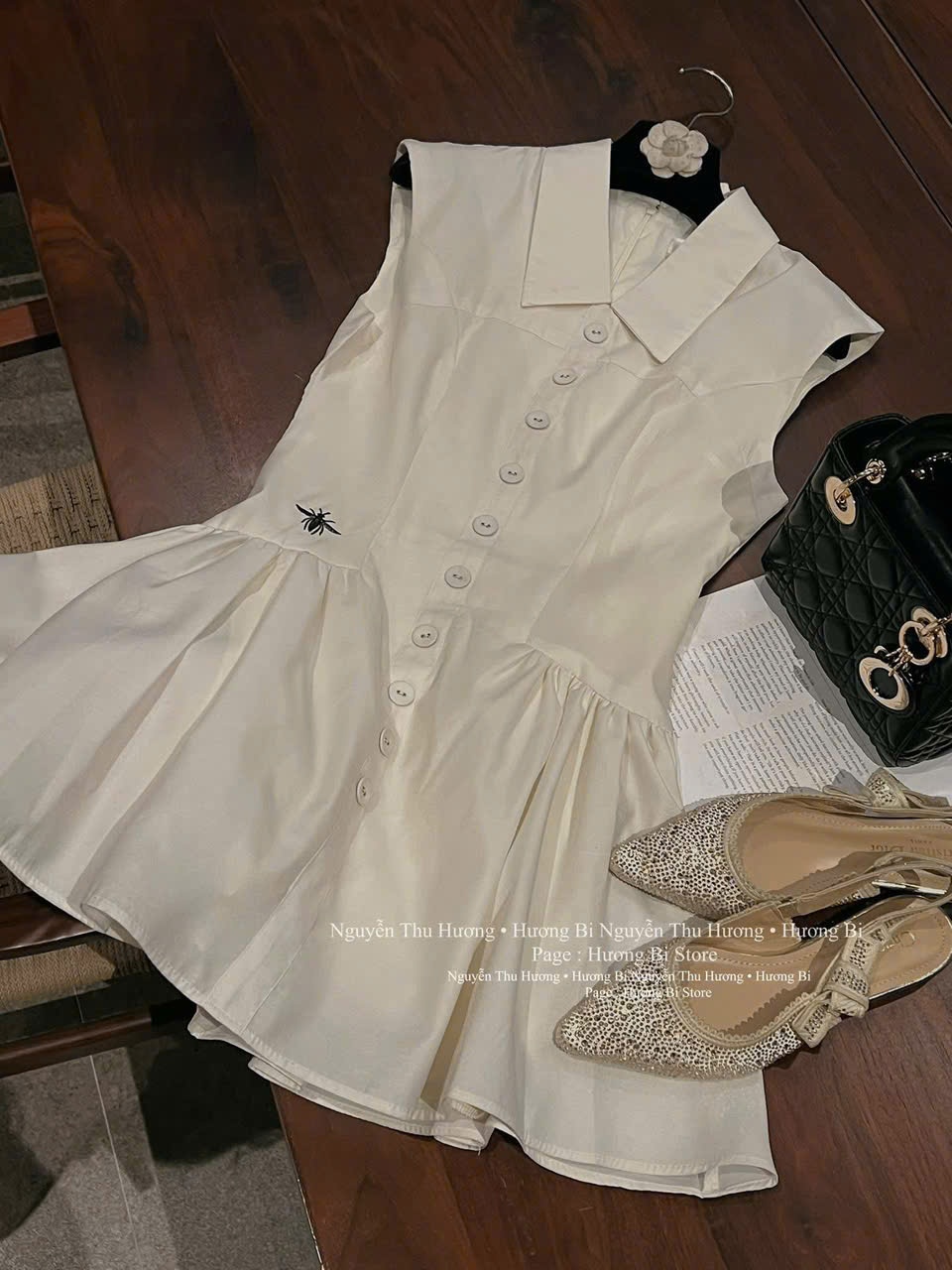 MĐ# VÁY TRẮNG THÊU DIOR