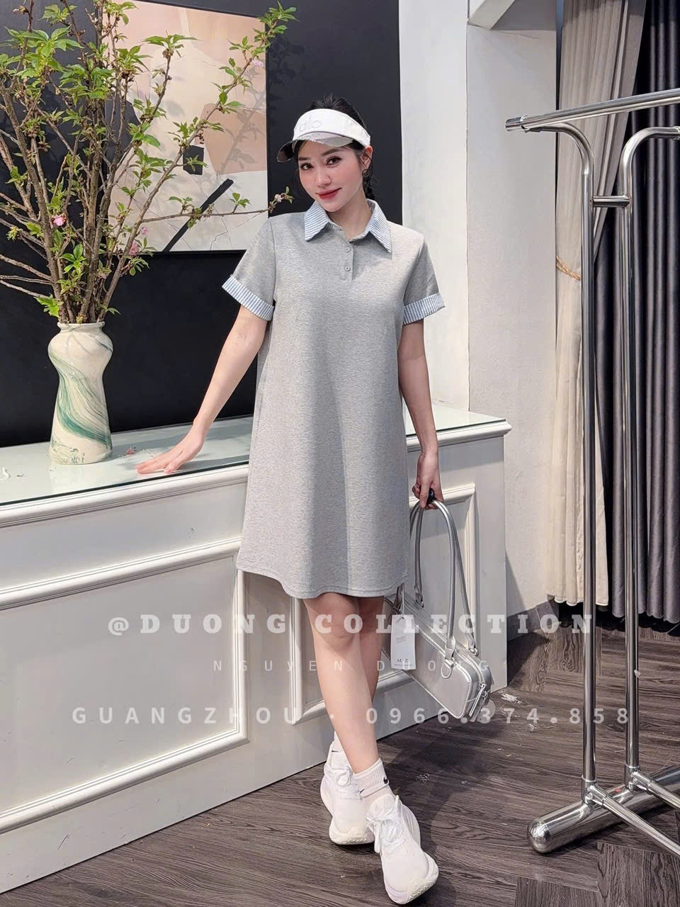 MĐ# VÁY POLO PHỐI CỔ