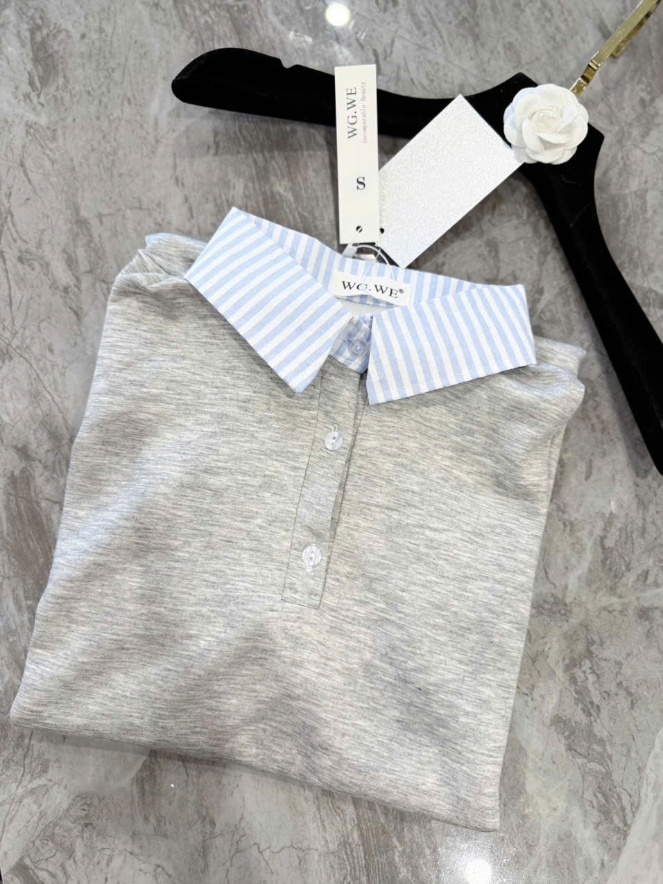 MĐ# VÁY POLO PHỐI CỔ
