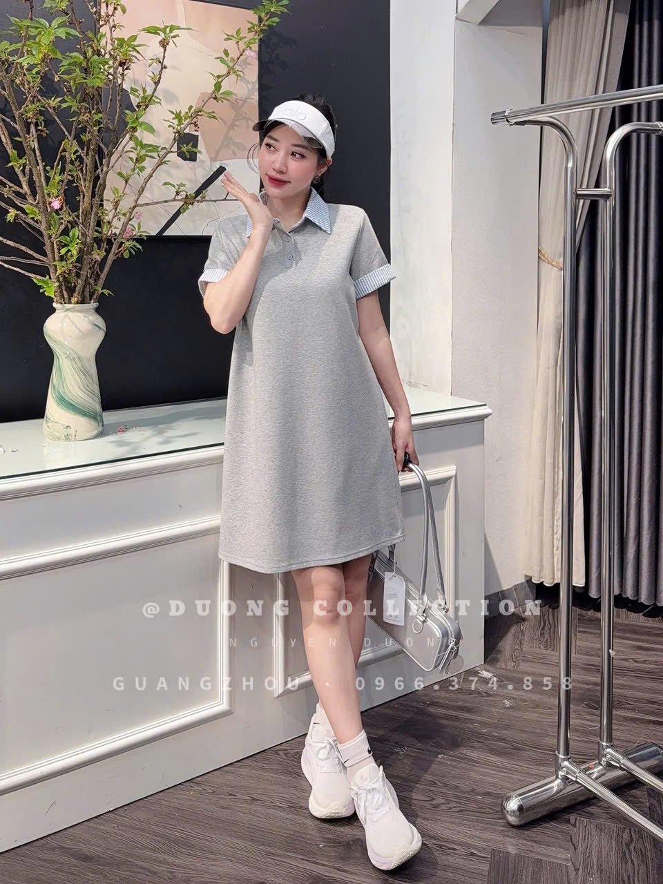MĐ# VÁY POLO PHỐI CỔ
