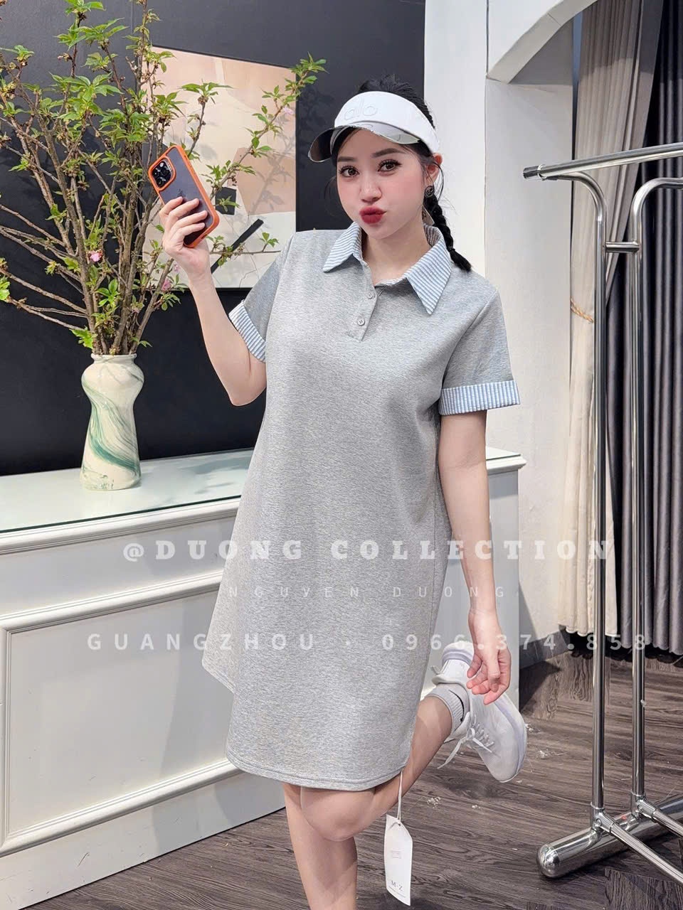 MĐ# VÁY POLO PHỐI CỔ