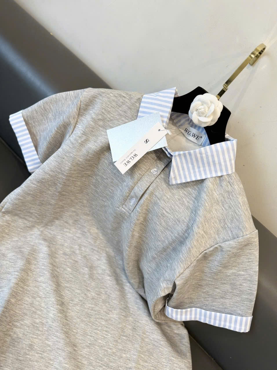 MĐ# VÁY POLO PHỐI CỔ