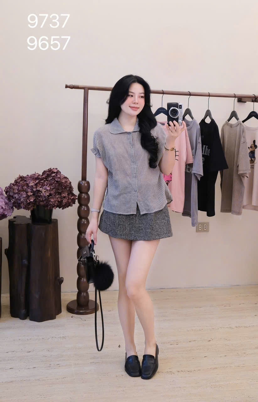 AS# SƠ MI KẺ TAY BÈO 2M
