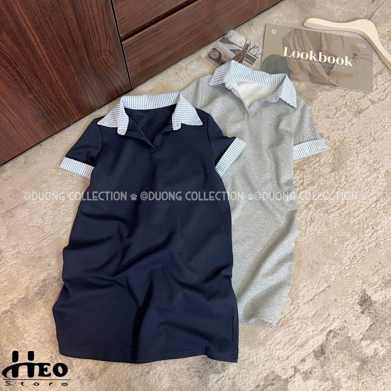 MĐ# VÁY POLO PHỐI CỔ