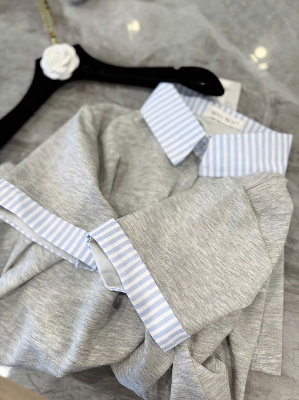 MĐ# VÁY POLO PHỐI CỔ