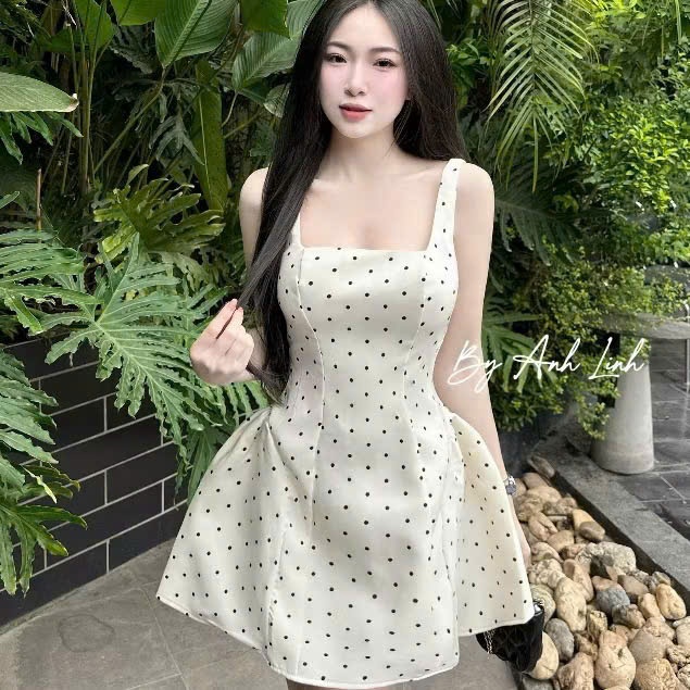 AS# VÁY HAI DÂY CHẤM BI