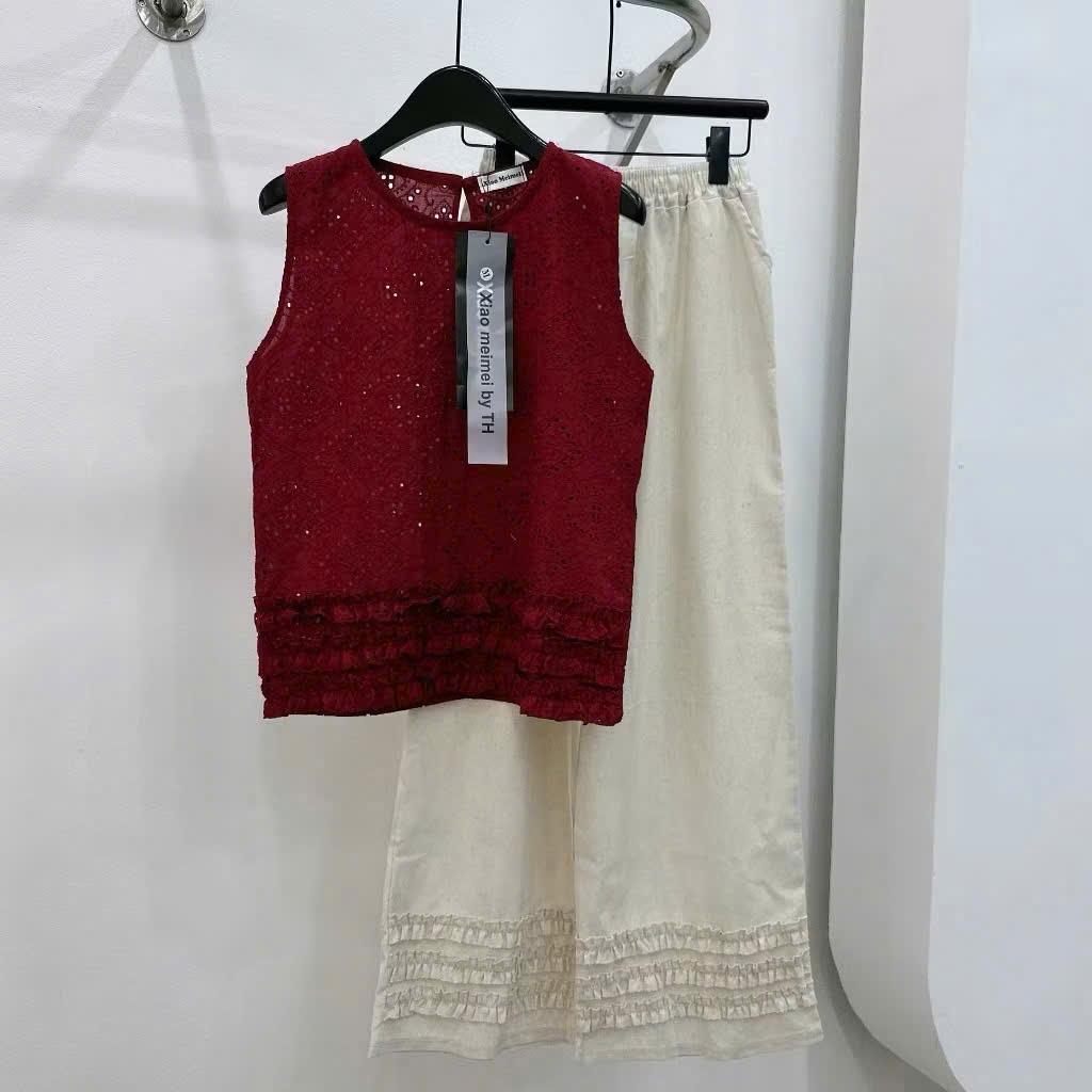SA# SET ÁO ĐỎ QUẦN BE