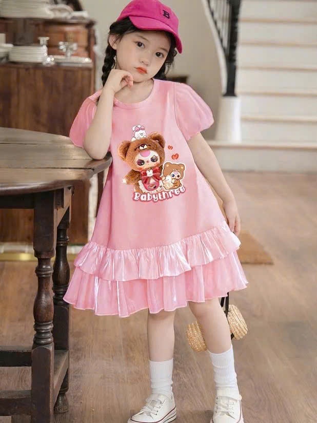 L# VÁY BÉ HỒNG TẦNG