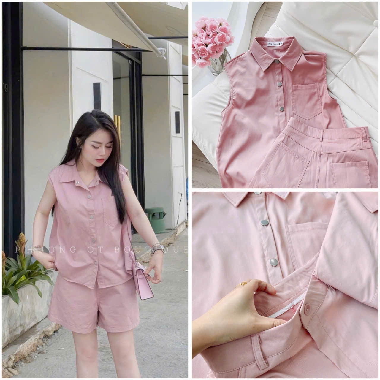 AS# SET HỒNG CÚC BẤM