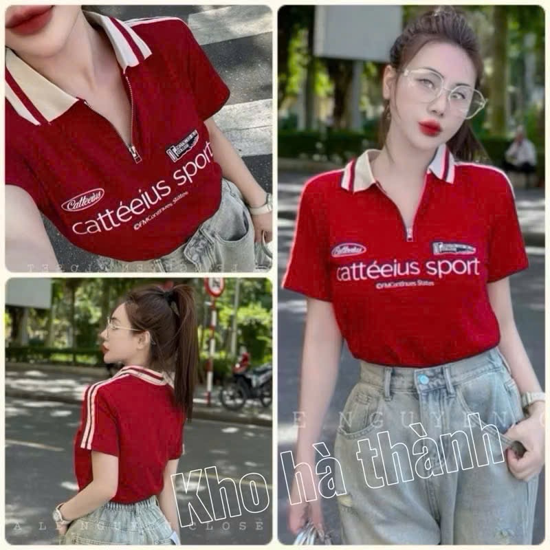 SA# ÁO POLO KHOÁ CỔ