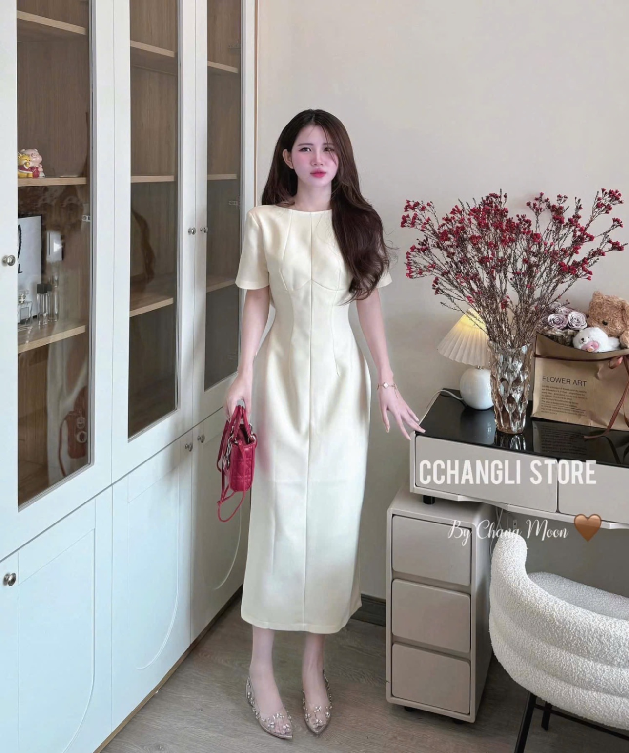 XẢ KHO VÁY HOA NƠ LƯNG