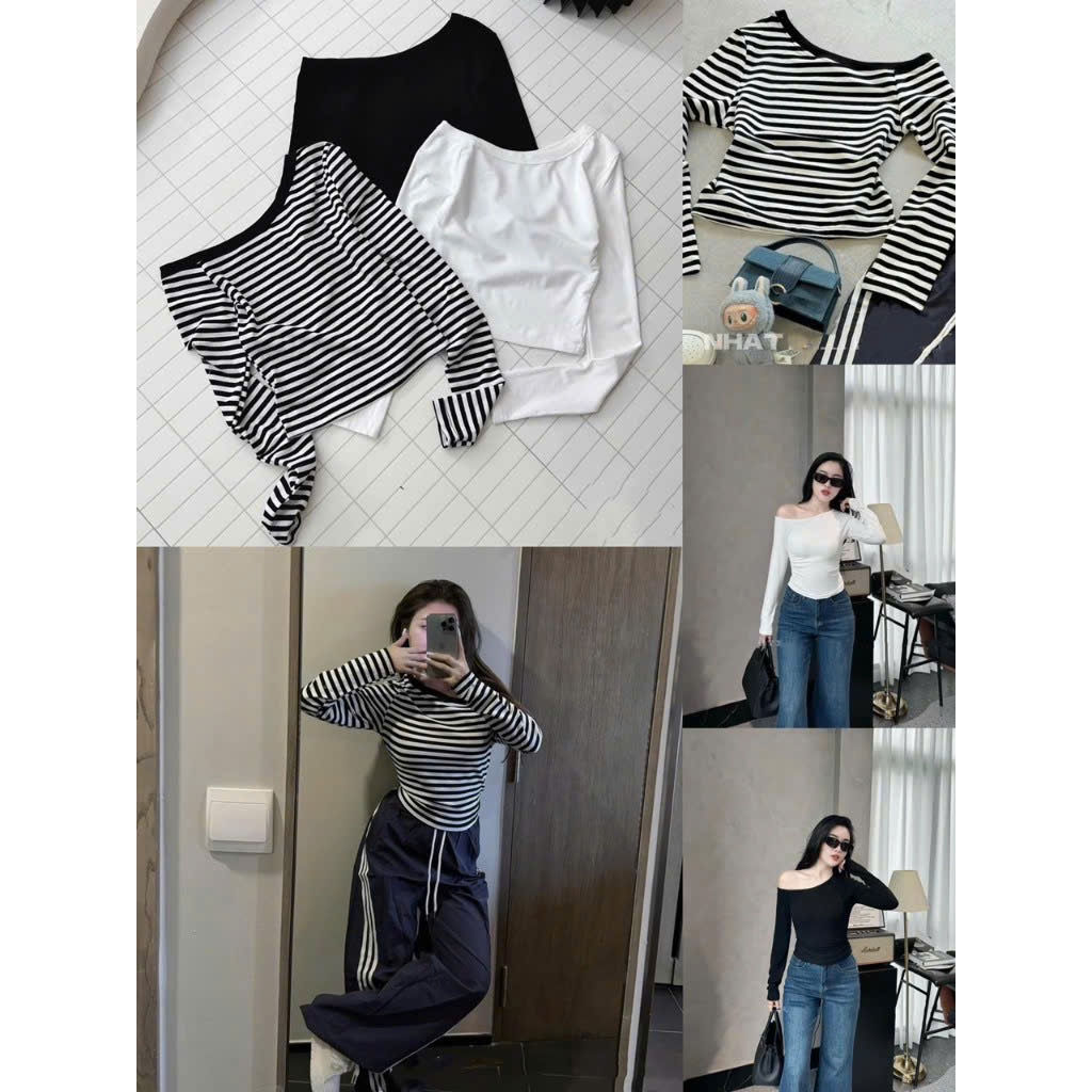 SET 3 ÁO TRỄ LỆCH VAI