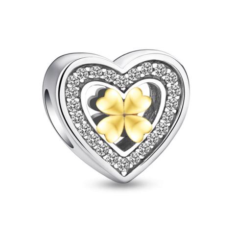Charm cỏ ba lá vàng trong tim 1