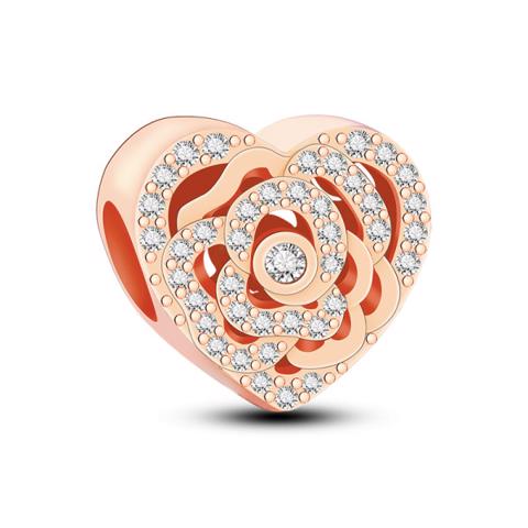 Charm tình yêu màu bạc và vàng 1