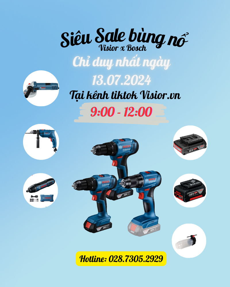 🔥 SIÊU SALE BÙNG NỔ: PHIÊN LIVE THỂ KỶ VISIOR X BOSCH 🔥