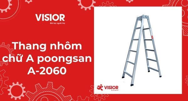 Thang nhôm chữ A poongsan A-2060