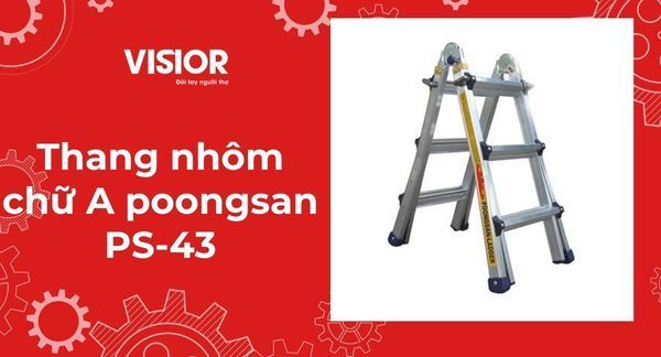 Thang nhôm chữ A poongsan PS-43