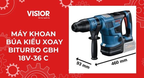 Máy khoan búa kiểu xoay Biturbo gbh 18V-36C