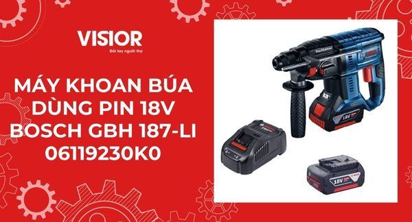 Máy khoan búa dùng pin 18V bosch GBH 187-LI 06119230K0