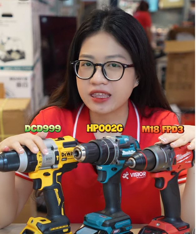 So sánh ba anh đại trong làng máy khoan Milwaukee - Makita - Dewalt