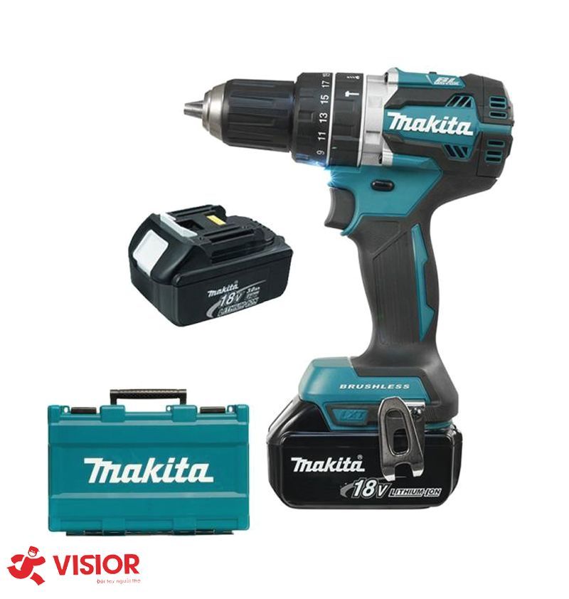 Máy vặn vít dùng pin 18v Makita DHP484RFE