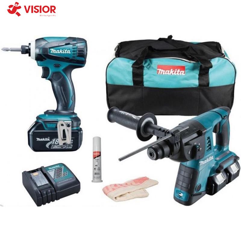 BỘ SẢN PHẨM MAKITA DHR263 + DTD146 18V- DLX2071PM1