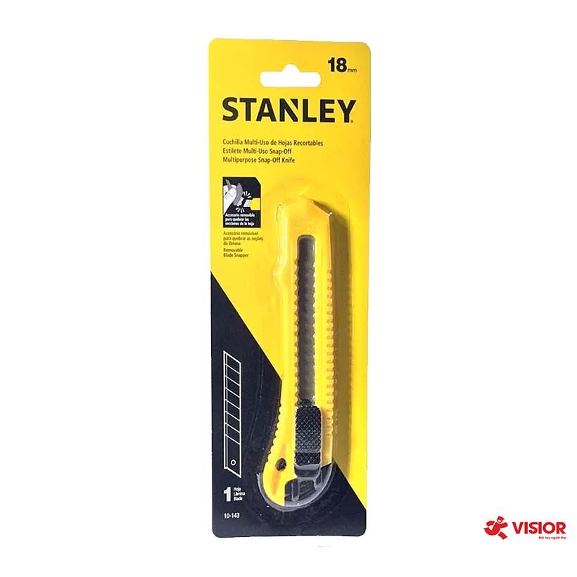 Dao rọc giấy cán nhựa 18mm Stanley 10-143-S