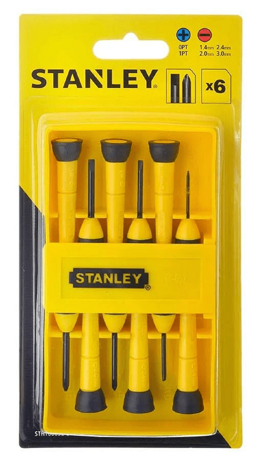 BỘ VÍT ĐỒNG HỒ (ĐIỆN TỬ) CÁN NHỰA STANLEY STHT66052-8 (6 CÂY)