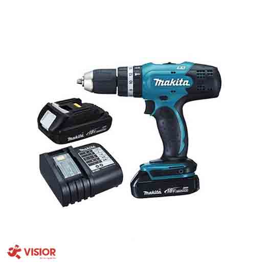 MÁY KHOAN BÚA, VẶN VÍT DÙNG PIN(18V) MAKITA DHP453SYE