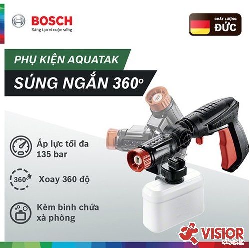 SÚNG NGẮN ÁP LỰC CAO 360 ĐỘ BOSCH F016800536