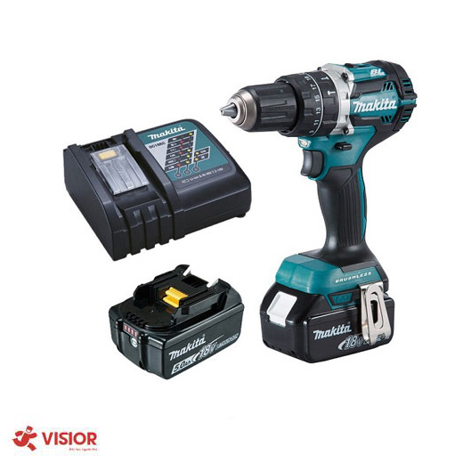 MÁY KHOAN VẶN VÍT DÙNG PIN 18V 5.0AH MAKITA DHP484RTE