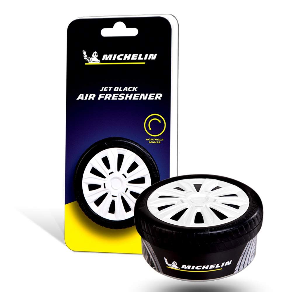 NƯỚC HOA Ô TÔ MICHELIN HÌNH BÁNH XE MÙI JET BLACK W87817 48g