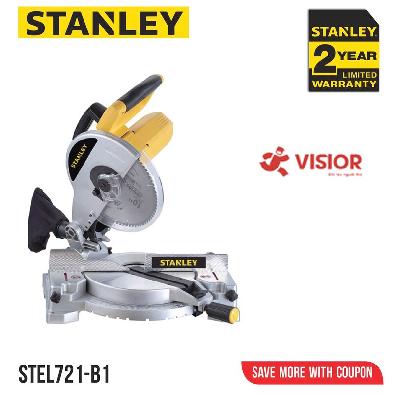 MÁY CƯA ĐA GÓC 1500W 254MM STANLEY STEL721-B1