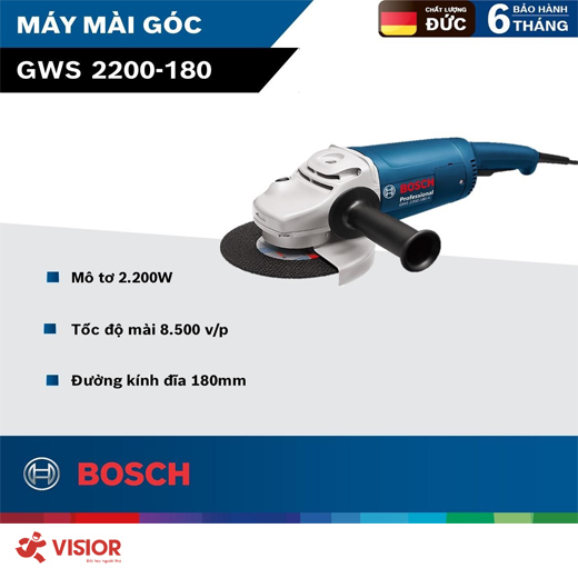 MÁY MÀI GÓC BOSCH 2200W 180MM GWS 2200-180