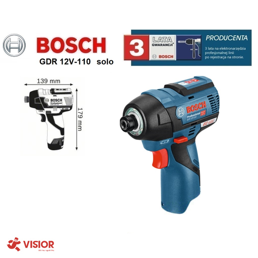 MÁY VẶN VÍT DÙNG PIN BOSCH 12V GDR 12V-110 (SOLO)