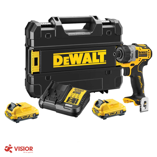 MÁY KHOAN VẶN VÍT DÙNG PIN 12V DEWALT DCF601D2-KR (2 pin 2.0Ah * 1 sạc)