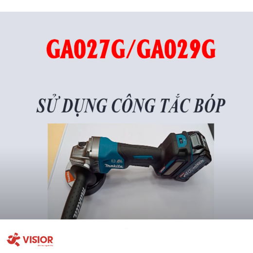 MÁY MÀI GÓC DÙNG PIN 18V MAKITA 125MM GA029GZ - công tắc bóp - (chưa pin sạc)