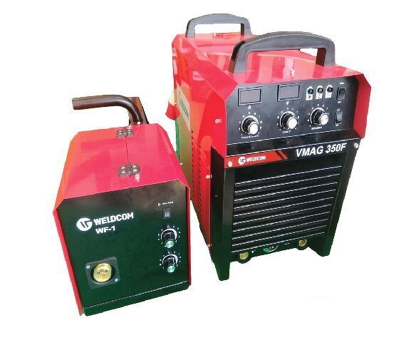 MÁY HÀN BÁN TỰ ĐỘNG WELDCOM VMAG 350F CHỨC NĂNG 2T/4T, HÀN CO2/QUE, ĐẦU CẤP DÂY RỜI, NGUỒN 380V