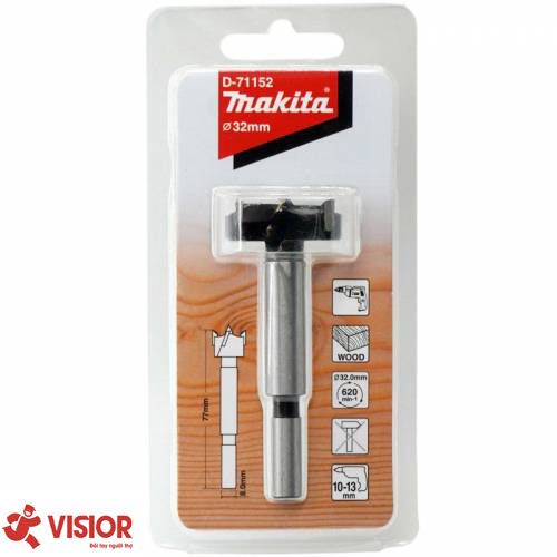 MŨI KHOÉT GỖ 32MM X 77MM MAKITA D-71152