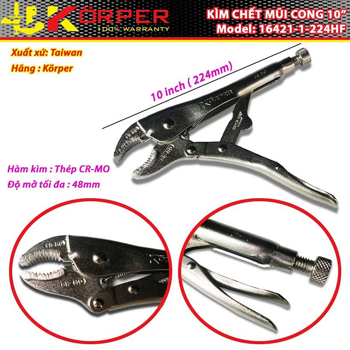 KÌM CHẾT KORPER KP-16421-1-224