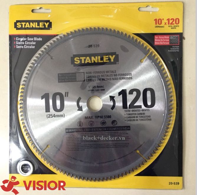 LƯỠI CẮT NHÔM STANLEY 255MM X 120T 20-539-23