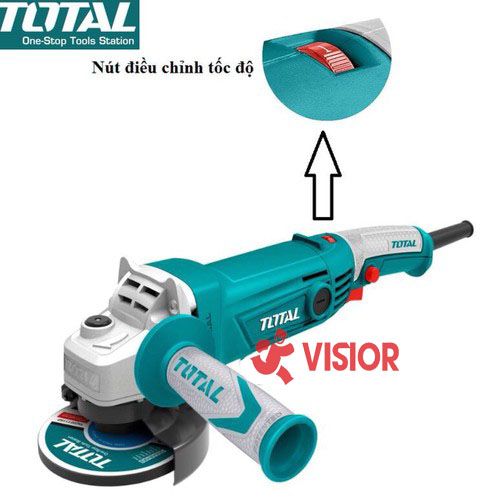 MÁY MÀI GÓC TOTAL 125MM 1010W TG1121256-3 (CÓ ĐIỀU CHỈNH TỐC ĐỘ)