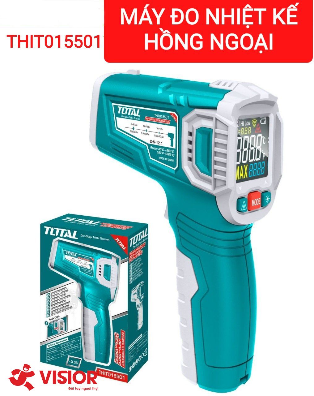 MÁY ĐO NHIỆT KẾ HỒNG NGOẠI TOTAL THIT015501