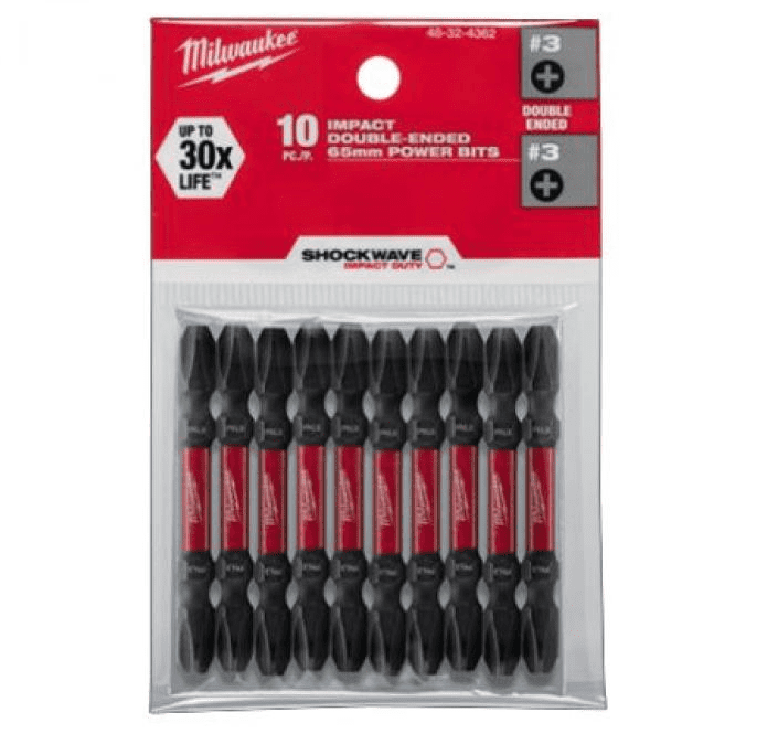 ĐẦU VẶN VÍT NGẮN PH3-65MM MILWAUKEE 48-32-4362D (BỘ 10 MŨI)