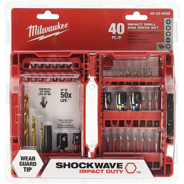 BỘ MŨI KHOAN VÀ VẶN VÍT ĐA NĂNG 40 PCS MILWAUKEE 48-32-4006