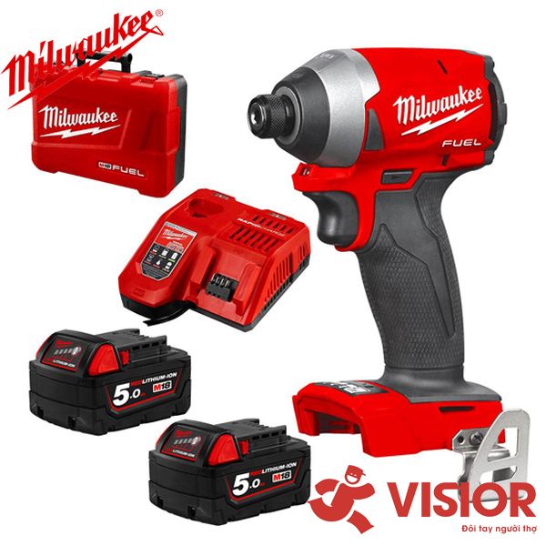 MÁY VẶN VÍT M18 FID2-502C SET (2PIN X 5.0AH, 1 SẠC) MILWAEKEE, máy vặn vít dùng pin, máy vặn vít milwaukee chính hãng, máy bắt ốc vít milwaukee dùng pin