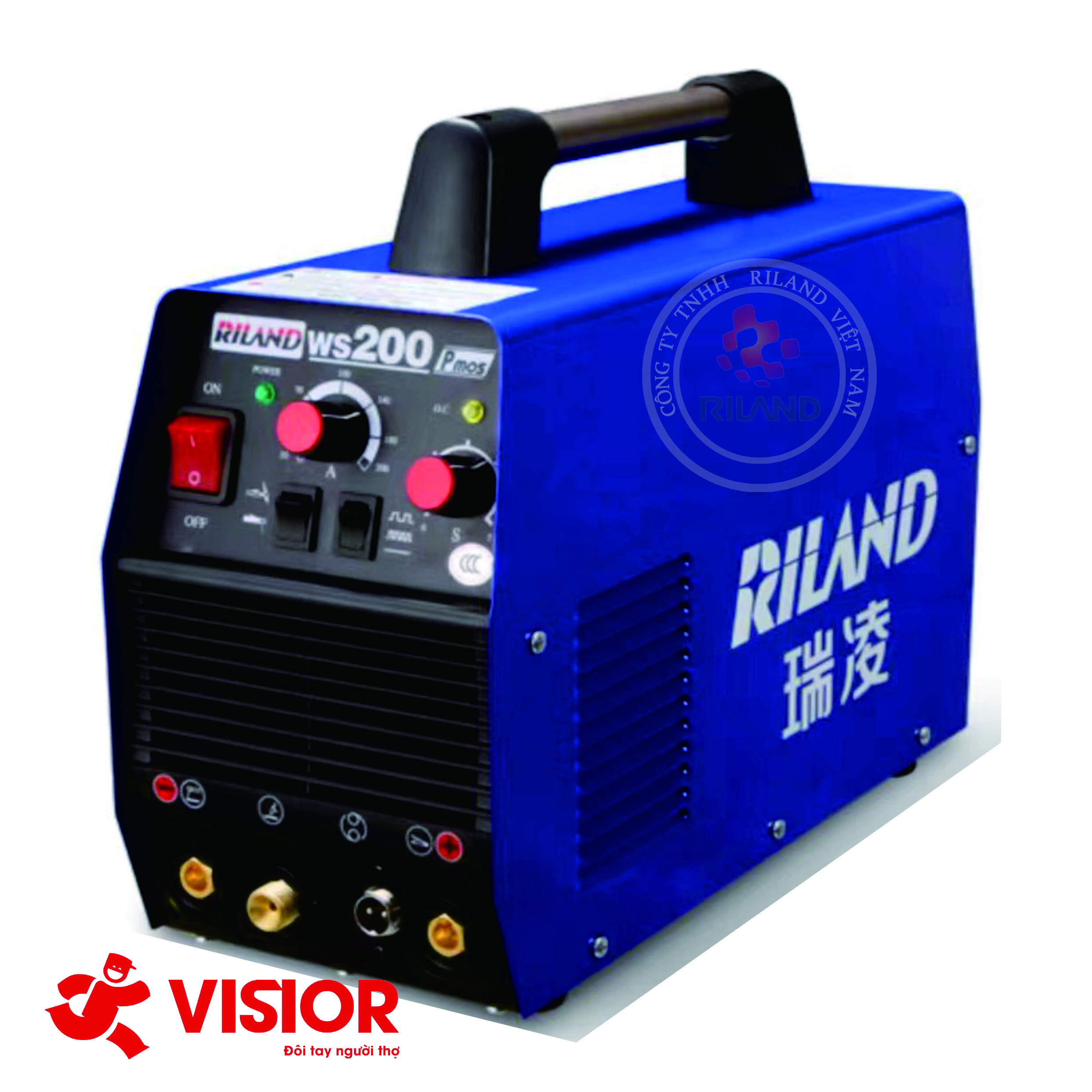 MÁY HÀN RILAND WS (TIG) 200P + ĐỒNG HỒ ARGON