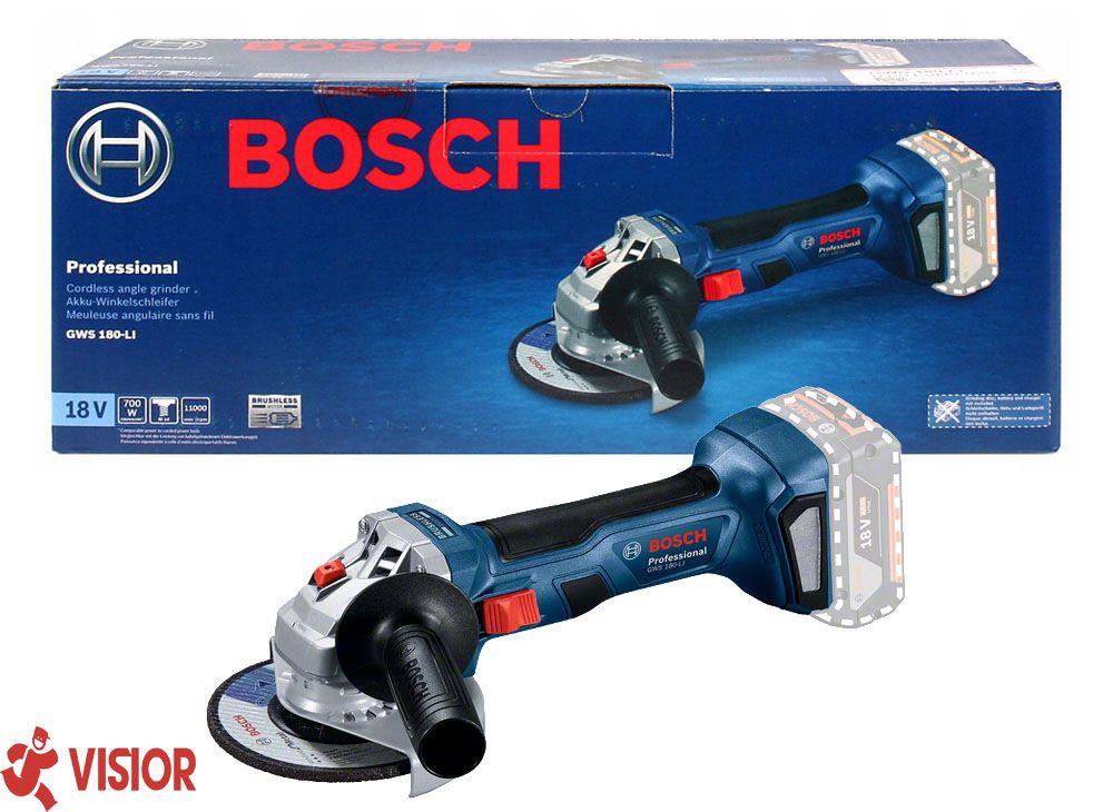 MÁY MÀI GÓC BL 100M BOSCH DÙNG PIN 18V GWS 180-LI (SOLO)